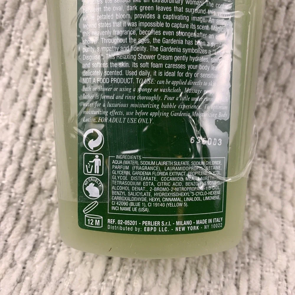 NEW Elariia Gardenia‎ Relaxing Wash Shower Bath Cream & Body Lotion 5.9 Oz Each